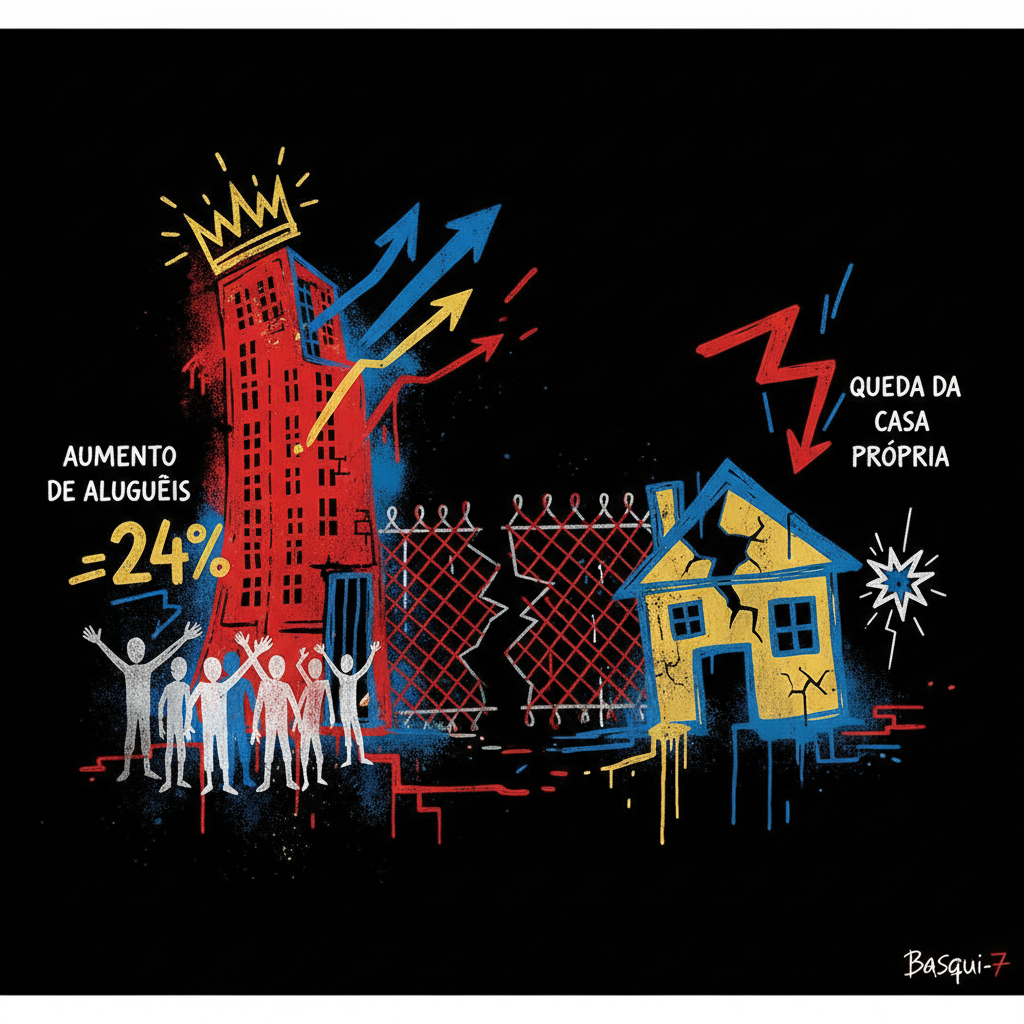 Aumento de aluguéis e queda da casa própria revelam exclusão habitacional